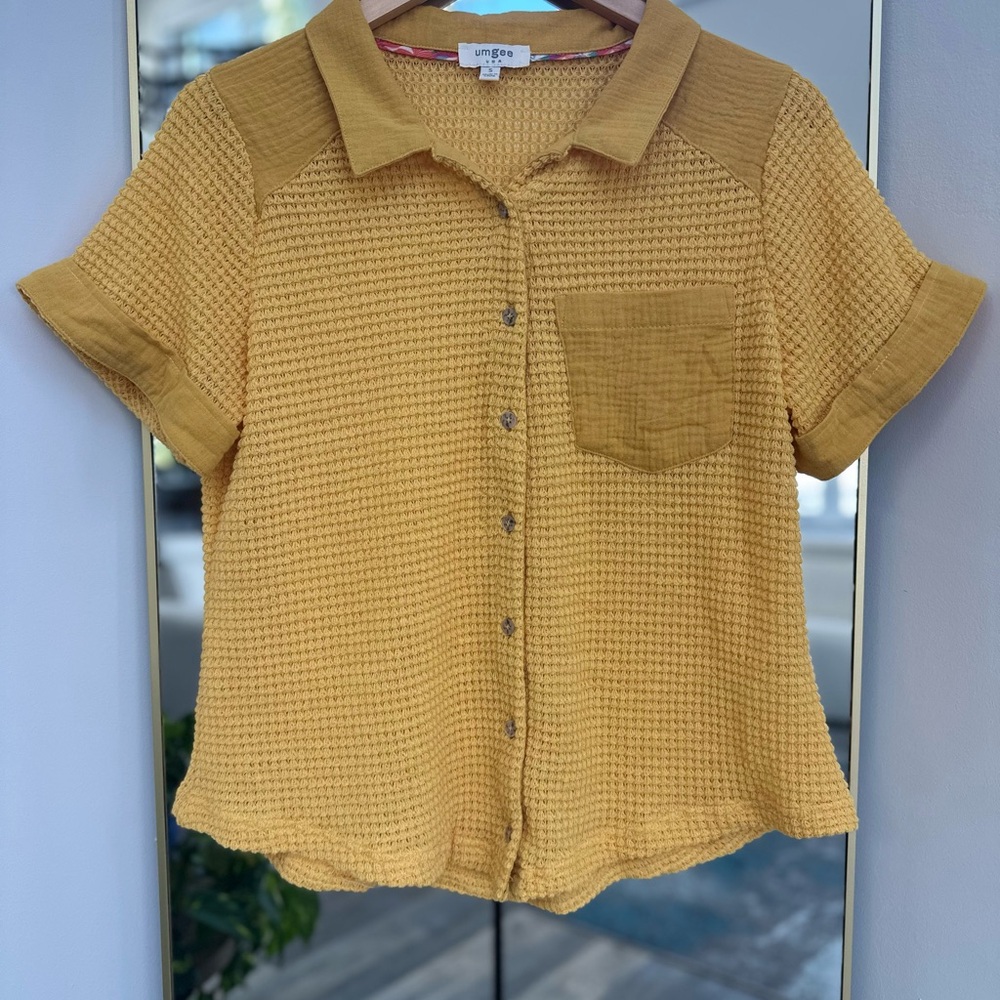Waffle Knit Top